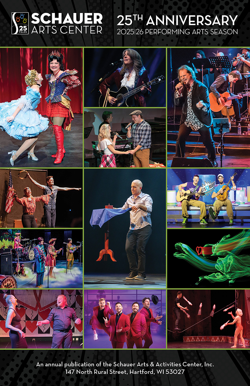 2025-26 Schauer Arts Center Season Brochure